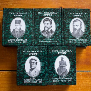 Ion Creanga - Opere (5 vol. in caseta speciala, format liliput, hardcover)
