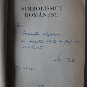 Lidia Bote - Simbolismul romanesc (volum de debut, cu autograf)