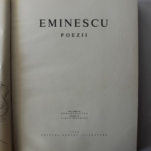Mihai Eminescu - Poezii (editie hardcover, bibliofila, in caseta speciala, editie Perpessicius, cu ilustratii de Ligia Macovei)