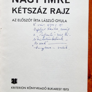 Nagy Imre - Ketszaz rajz (editie hardcover, in limba maghiara, cu autograf)