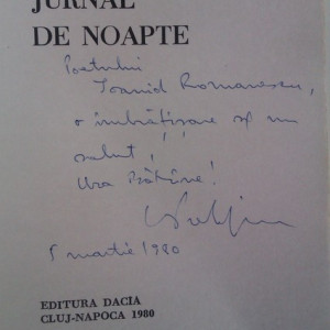 Nicolae Prelipceanu - Jurnal de noapte (cu autograf)