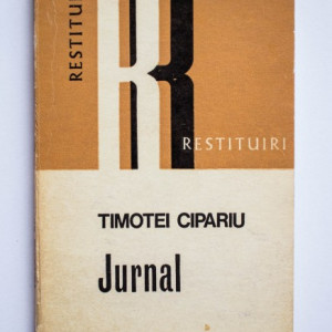 Timotei Cipariu - Jurnal (cu autograful Mariei Protase)