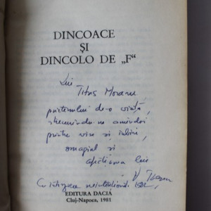 Valentin Tascu - Dincolo si dincoace de F (cu autograf)