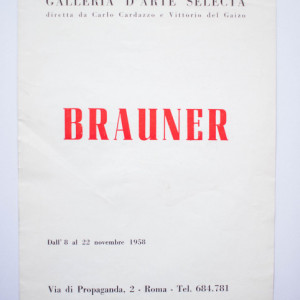 Victor Brauner (catalogo mostra, Galleria d`arte Selecta, 1958)