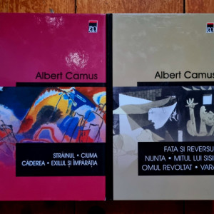 Albert Camus - Strainul. Ciuma. Caderea. Exilul si imparatia. Fata si reversul. Nunta. Mitul lui Sisif. Omul revoltat. Vara (2 vol., editie hardcover)