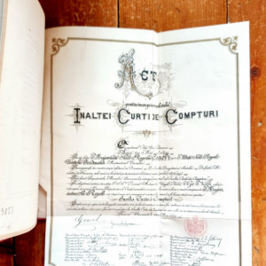 Ceremonia Inaugurarei si Instalatiunei Inaltei Curti de Compturi in noul seu palat facuta la 11/23 maiu 1899 (editie hardcover)