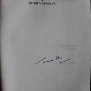 Ion Pop - Elegii in ofensiva (cu autograf)