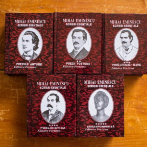 Mihai Eminescu - Scrieri esentiale (5 vol. in caseta speciala, format liliput, hardcover)