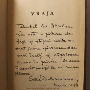 Cella Delavrancea - Vraja (editie hardcover, cu autograf)