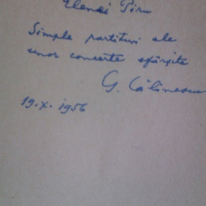 G. Calinescu - Studii si conferinte (cu autograf)