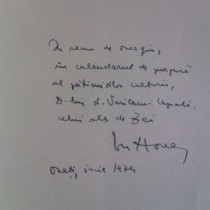 Ion Horea - Calendar (cu autograf)