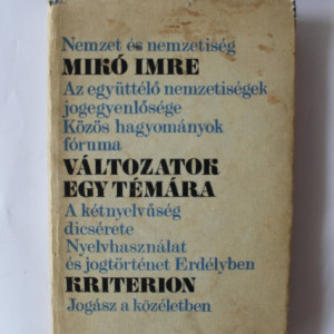 Miko Imre - Valtozatok egy temara (editie hardcover)
