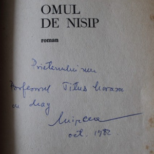 Mircea Ghitulescu - Omul de nisip (cu autograf)