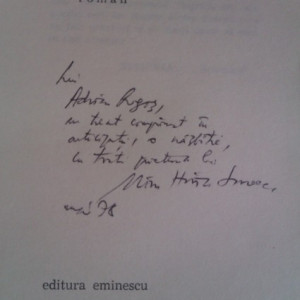 Mircea Horia Simionescu - Nesfarsitele primejdii (cu autograf)