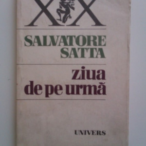 Salvatore Satta - Ziua de pe urma