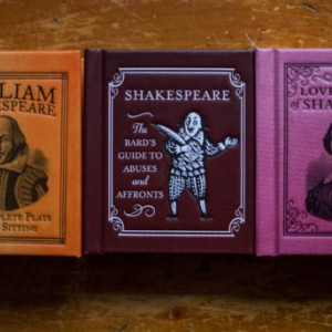 William Shakespeare - Box set (Love sonnets. The complete plays in one sitting. The Bard's guide to abuses and affronts) (3 vol., editii hardcover, format liliput)