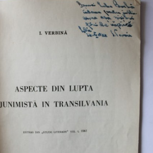 D. Popovici - Studii literare (cu autograf)