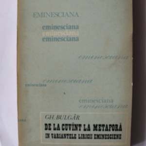 Gh. Bulgar - De la cuvant la metafora in variantele liricii eminesciene