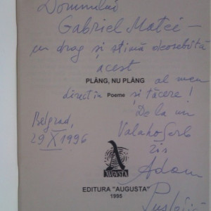Adam Puslojic - Plang, nu plang (cu autograf)