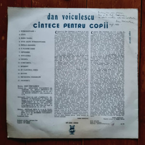 Dan Voiculescu - Cantece pentru copii (disc vinyl, vinil, LP)