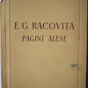 E. G. Racovita - Pagini alese