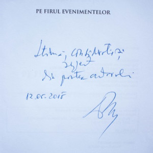 Gavril Dejeu - Pe firul evenimentelor (cu autograf)