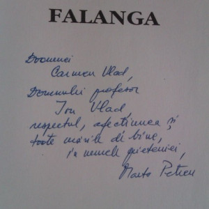 Marta Petreu - Falanga (cu autograf)