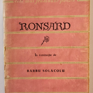 Pierre de Ronsard - Poezii. Cele mai frumoase poezii