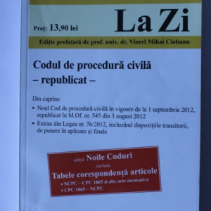 Codul de procedura civila (republicat)