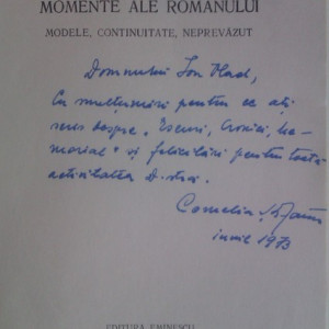 Cornelia Stefanescu - Momente ale romanului (cu autograf)