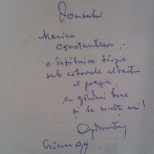 Geo Dumitrescu - Libertatea de a trage cu pusca si celelalte versuri (cu autograf)