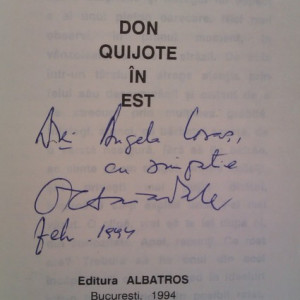 Octavian Paler - Don Quijote in Est (cu autograf)