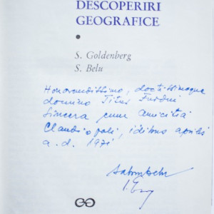 S. Goldenberg, S. Belu - Epoca marilor descoperiri geografice (editie hardcover, cu autograful lui S. Belu)