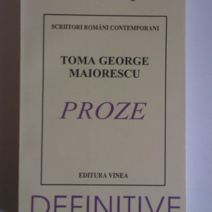 Toma George Maiorescu - Proze