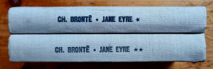 Charlotte Bronte - Jane Eyre (2 vol., editie hardcover, frumos relegata)