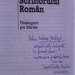 Daniel Cristea-Enache - Sertarul scriitorului roman (cu autograf)