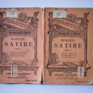 Horatiu - Satire (2 vol., editie interbelica)
