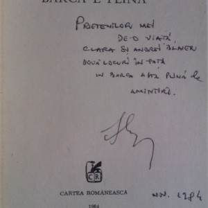 Iosif Naghiu - Barca e plina (cu autograf)