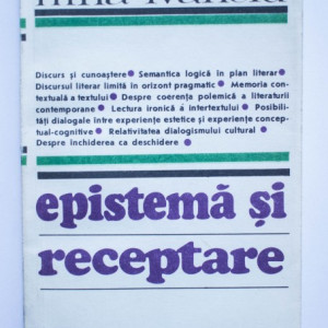 Nina Ivanciu - Epistema si receptare