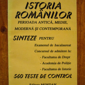 Prof. Marcela Nica - Istoria romanilor (perioada antica, medie, moderna si contemporana)