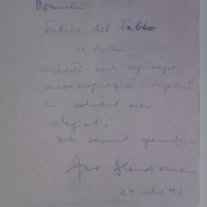 Ana Blandiana - Proiecte de trecut (cu autograf)