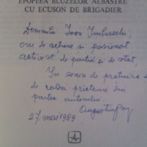Augustin V. Pop - Lumini albastre (cu autograf)