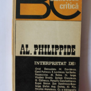Colectiv autori - Al. Philippide (Biblioteca critica)