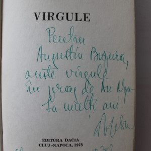 D.R. Popescu - Virgule (cu autograf)