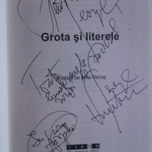 George Vulturescu - Grota si literele (editie hardcover, cu autograf)