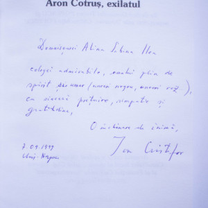 Ion Cristofor - Aron Cotrus, exilatul