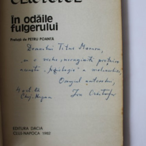 Ion Cristofor - In odaile fulgerului (debut, cu autograf)