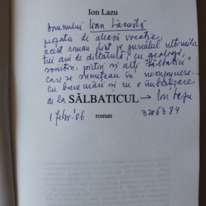 Ion Lazu - Salbaticul (cu autograf)