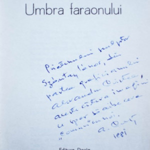 Ion Noja - Umbra faraonului (cu autograful ilustratorului, Alexandru Cristea)