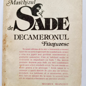 Marchizul de Sade - Decameronul frantuzesc (urmat de o Addenda)
